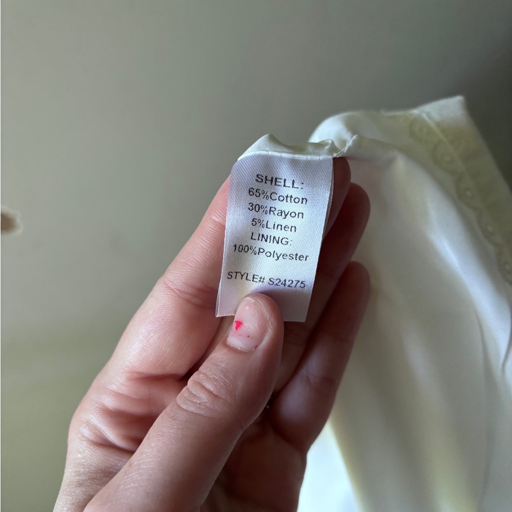 NWT Mustard Seed White Tie Front Tank | M - Picture 5 of 7